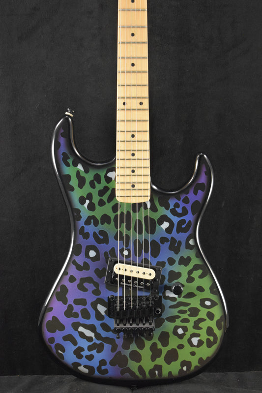 Kramer Baretta "Feral Cat" Custom Graphic Electric Guitar Rainbow Leopard B-STOCK