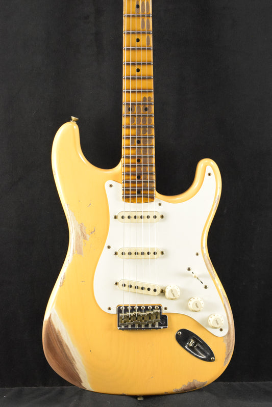 Fender 1957 Stratocaster Heavy Relic 1-Piece Quartersawn Maple Neck Aged Nocaster Blonde