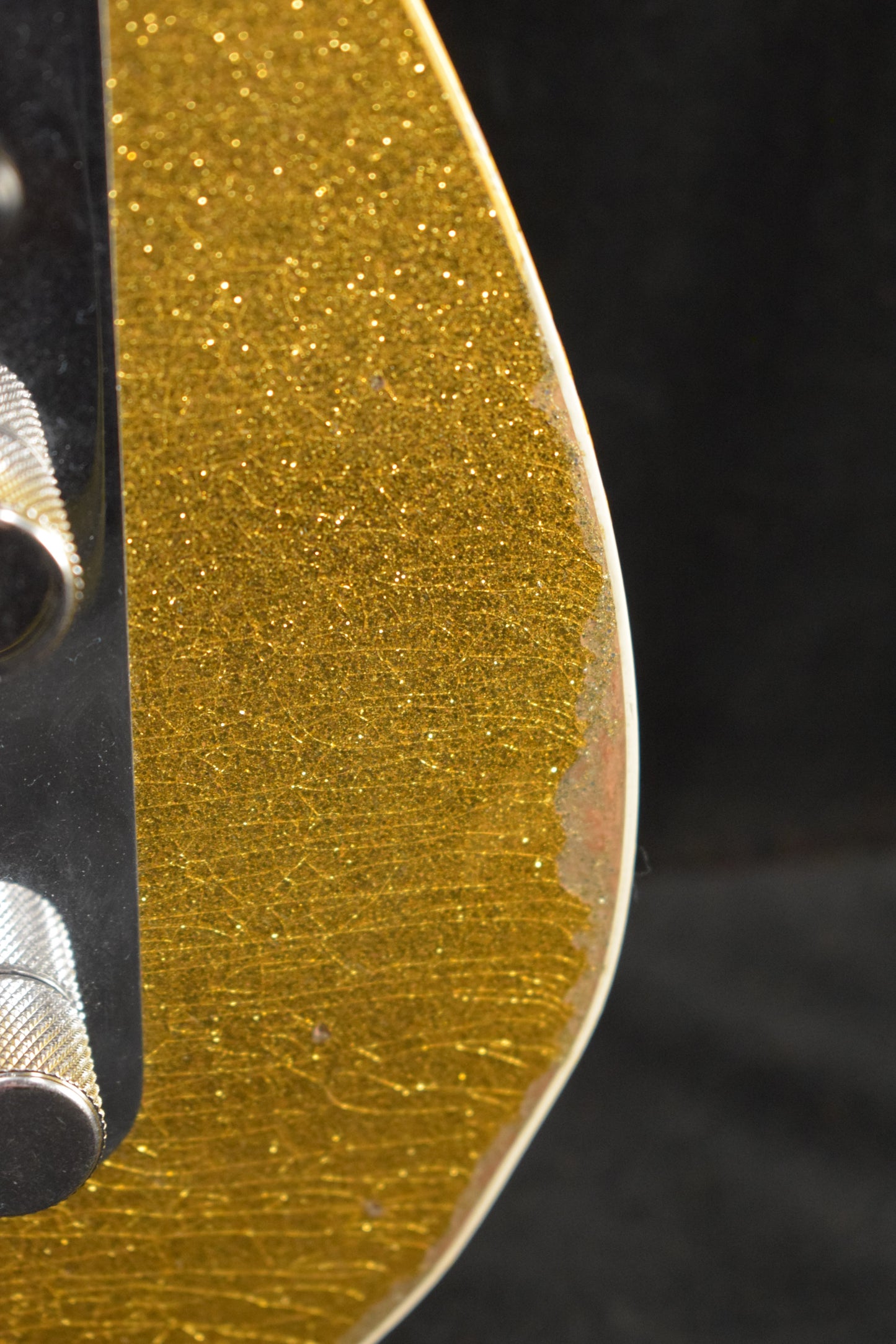 Fender Dual Stack HS Tele Relic Gold Sparkle Top with Natural Body 3A Rosewood Fingerboard