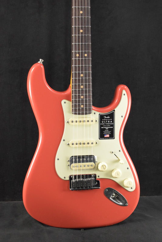 Fender American Ultra Luxe Vintage '60s Stratocaster HSS Rosewood Fingerboard Fiesta Red