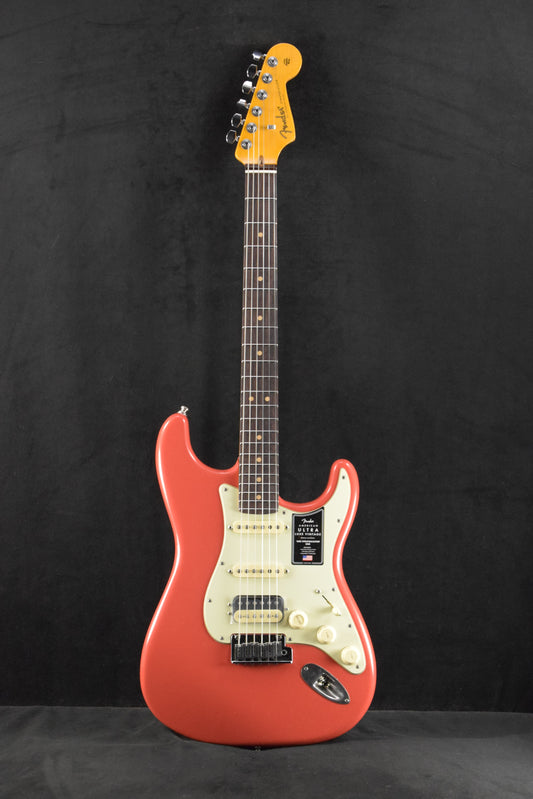 Fender American Ultra Luxe Vintage '60s Stratocaster HSS Rosewood Fingerboard Fiesta Red