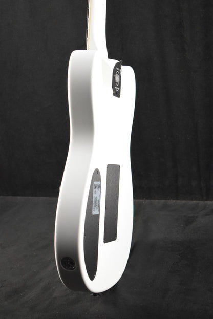 Fender Jack White Triplesonic Acoustasonic Telecaster Maple Fingerboard White Pickguard Satin Arctic White with Black Top