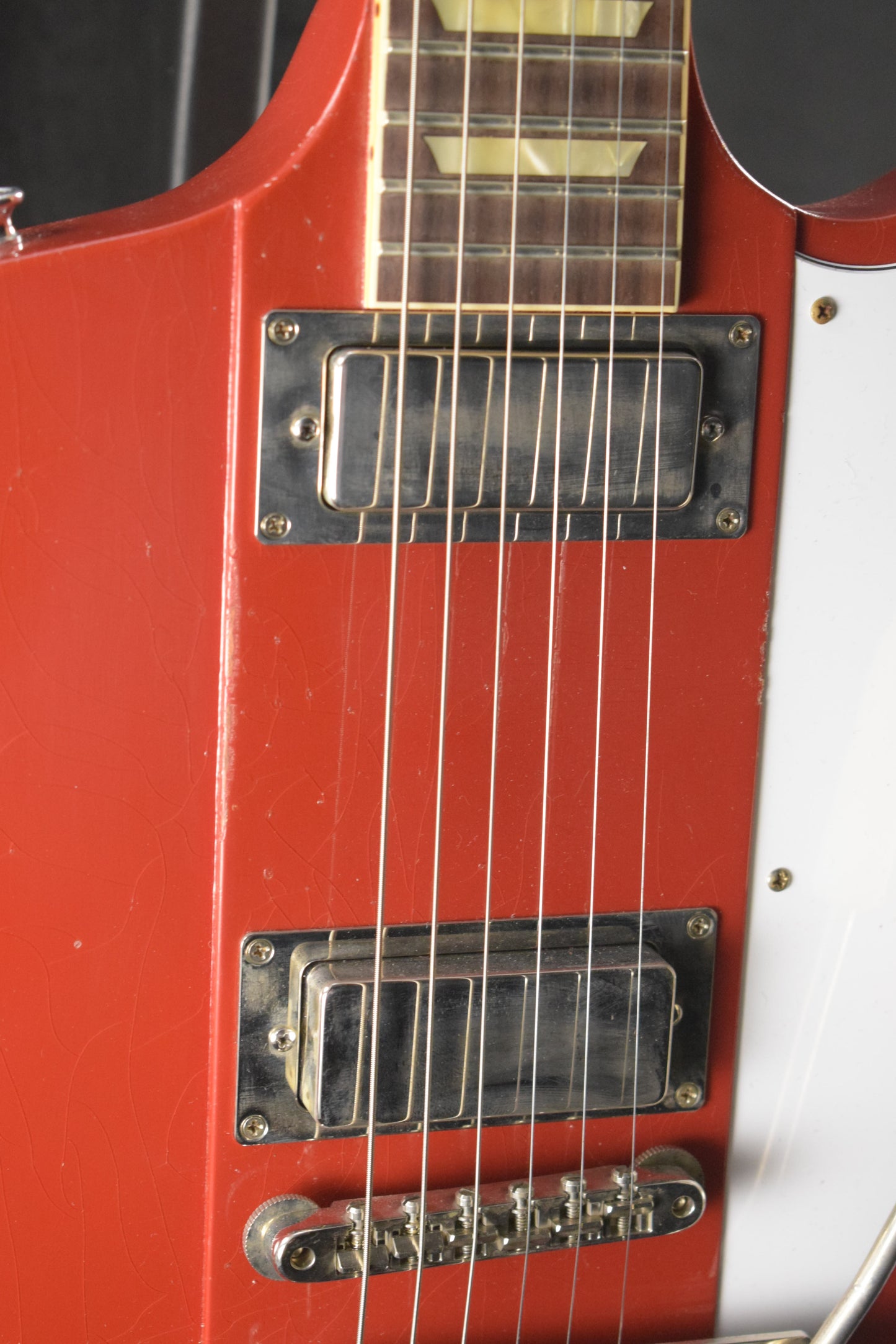 Gibson Murphy Lab 1963 Firebird V With Maestro Vibrola Cardinal Red Light Aged