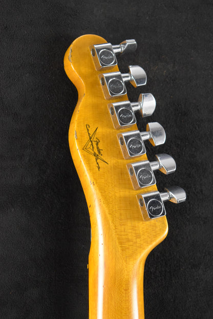 Fender Dual Stack HS Tele Relic Gold Sparkle Top with Natural Body 3A Rosewood Fingerboard