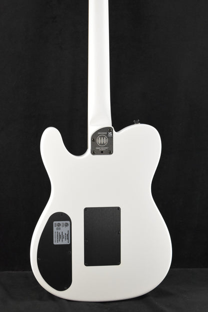 Fender Jack White Triplesonic Acoustasonic Telecaster Maple Fingerboard White Pickguard Satin Arctic White with Black Top