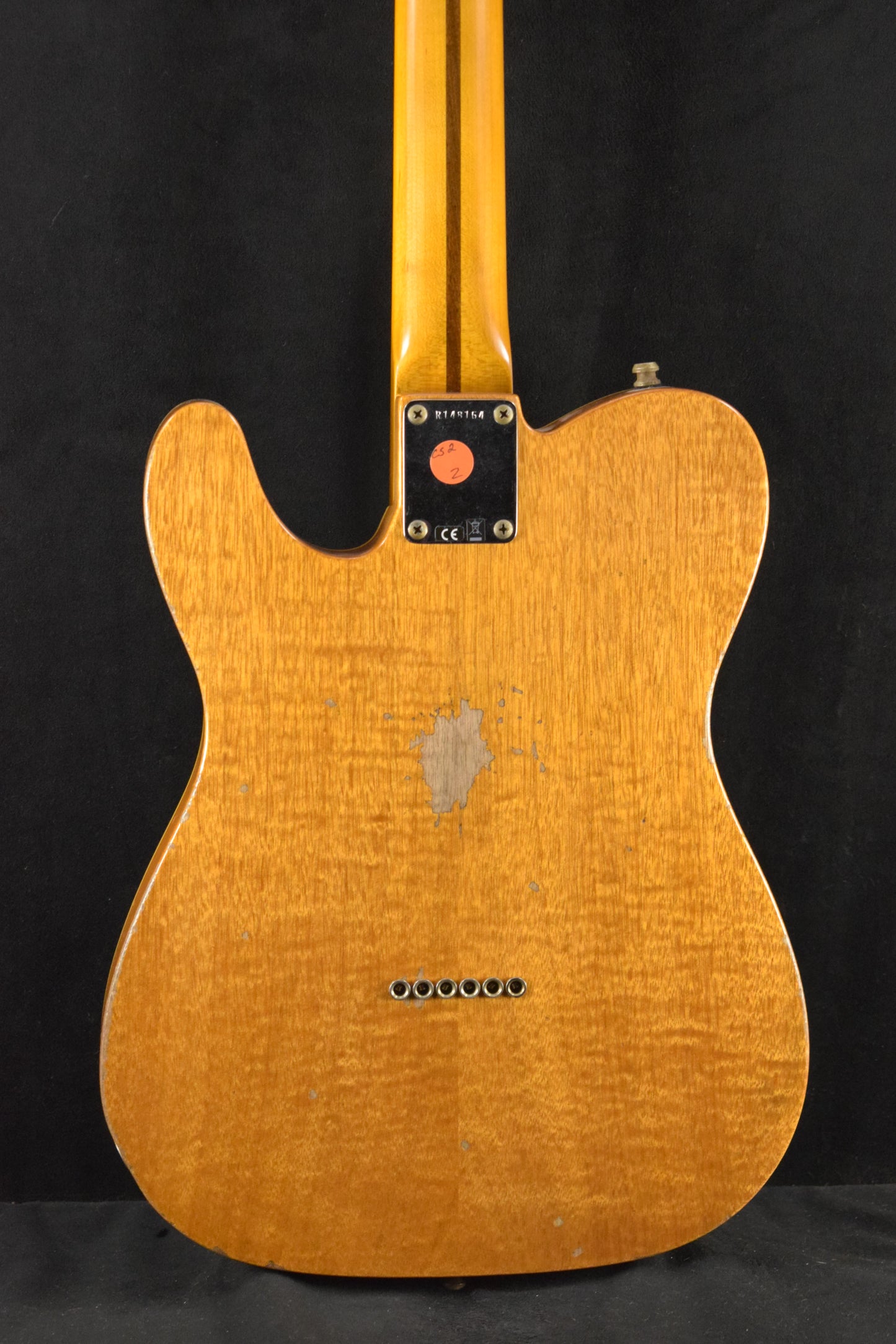 Fender Dual Stack HS Tele Relic Gold Sparkle Top with Natural Body 3A Rosewood Fingerboard