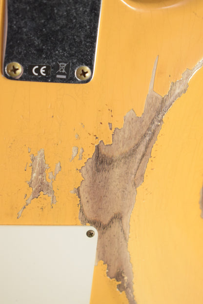 Fender 1957 Stratocaster Heavy Relic 1-Piece Quartersawn Maple Neck Aged Nocaster Blonde