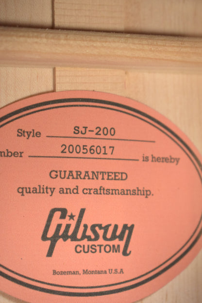 Gibson Custom Made To Measure Acoustic-Electric SJ-200 Original Burgundy Mist