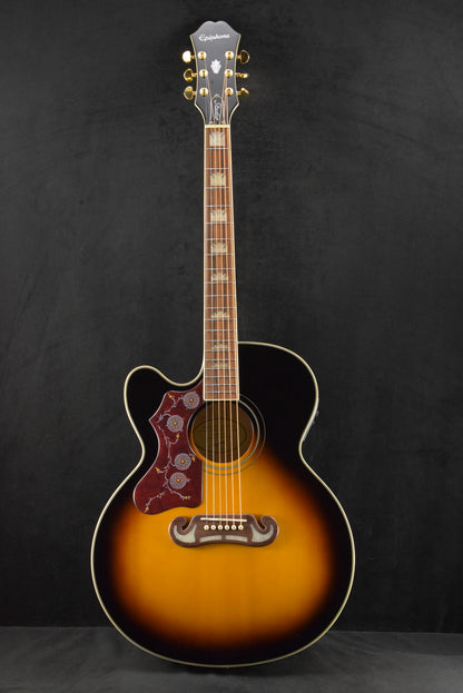 Epiphone J-200 EC Studio Left-Handed Vintage Sunburst