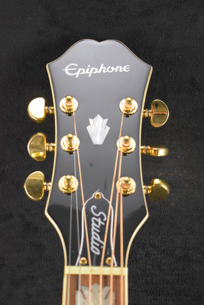 Epiphone J-200 EC Studio Left-Handed Vintage Sunburst