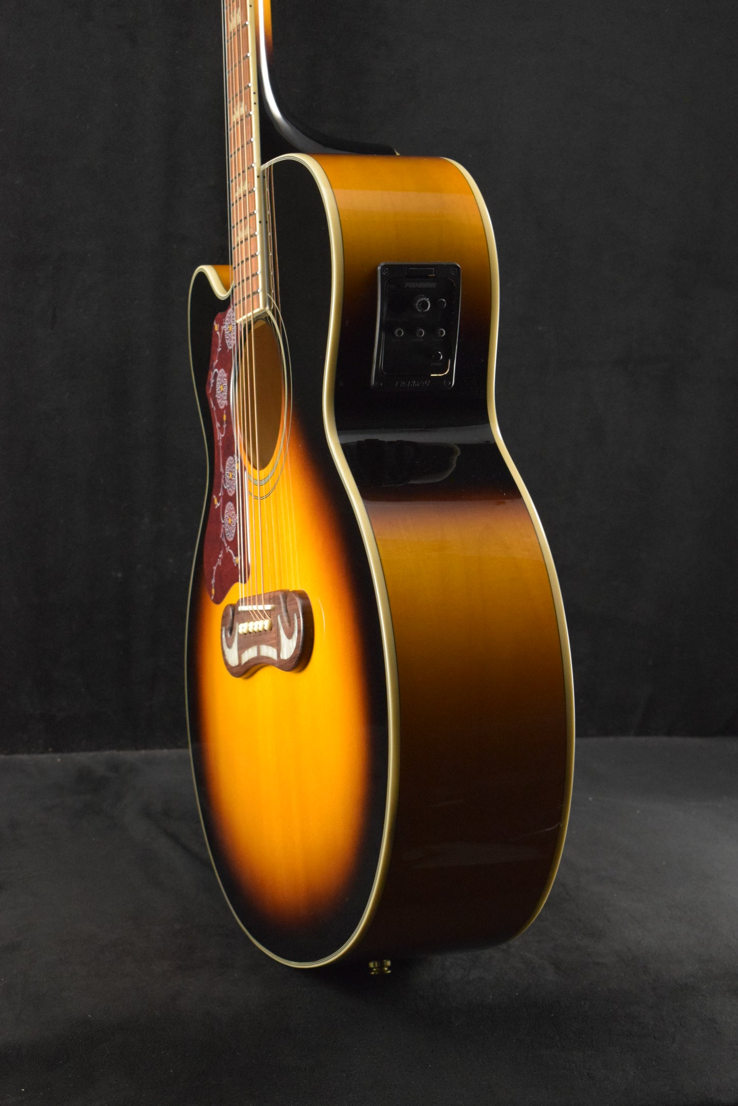 Epiphone J-200 EC Studio Left-Handed Vintage Sunburst