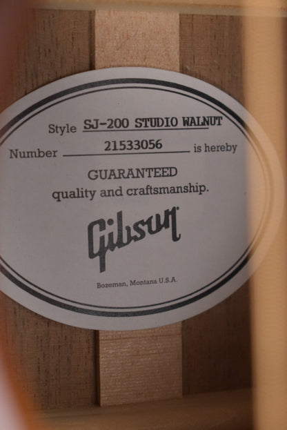 Gibson SJ-200 Studio Walnut Walnut Burst