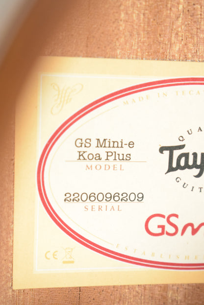 Taylor GS Mini-e Koa Plus Shaded Edge Burst