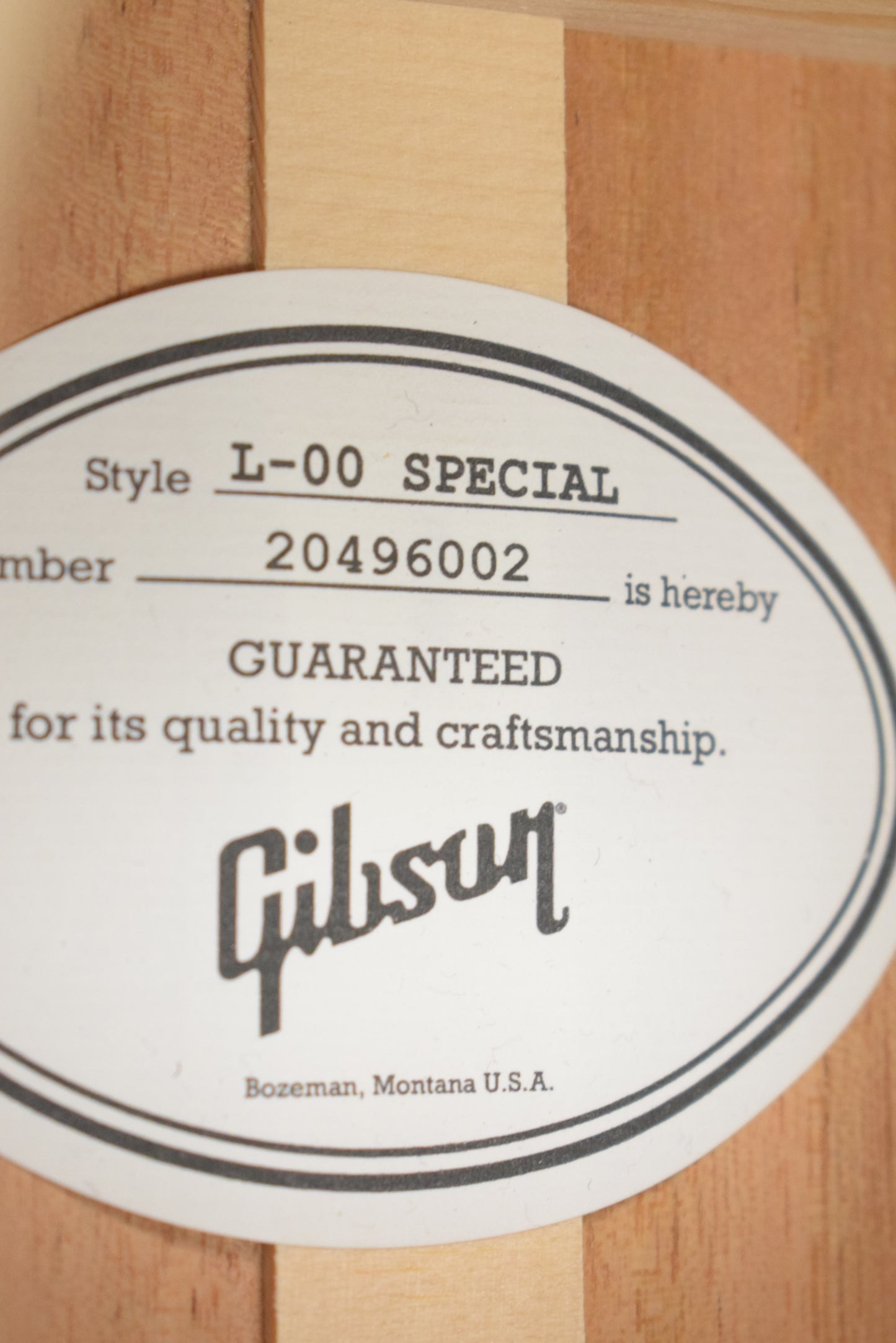 Gibson L-00 Special Satin Natural w/ Premium Soft Shell Case