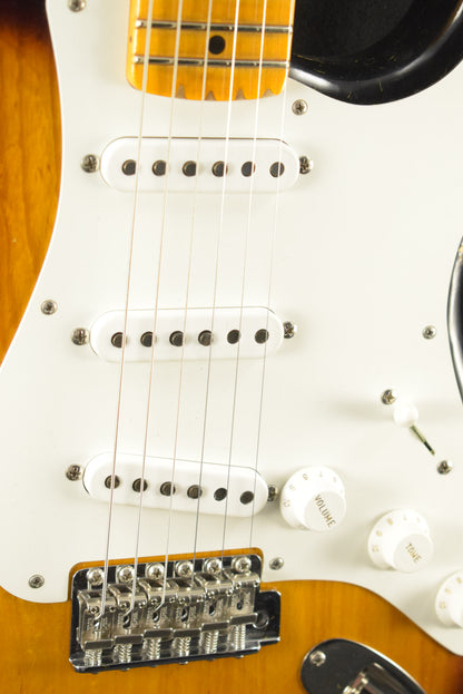 Fender 1955 Stratocaster Heavy Relic Aged 2-Color Sunburst 1-Piece Quartersawn Maple Neck