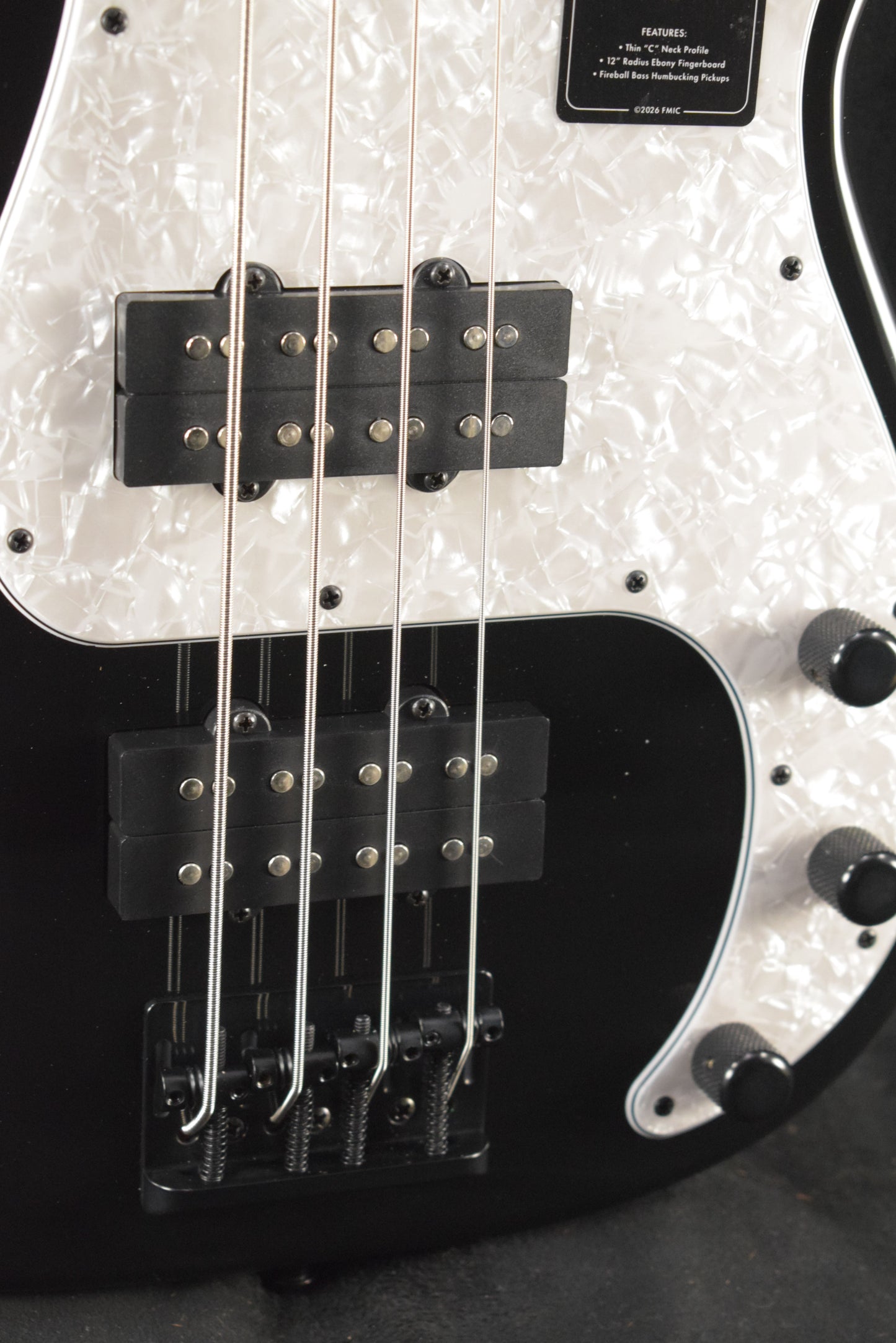 Fender Limited Edition Player Fusion Precision Bass HH Black Ebony Fingerboard