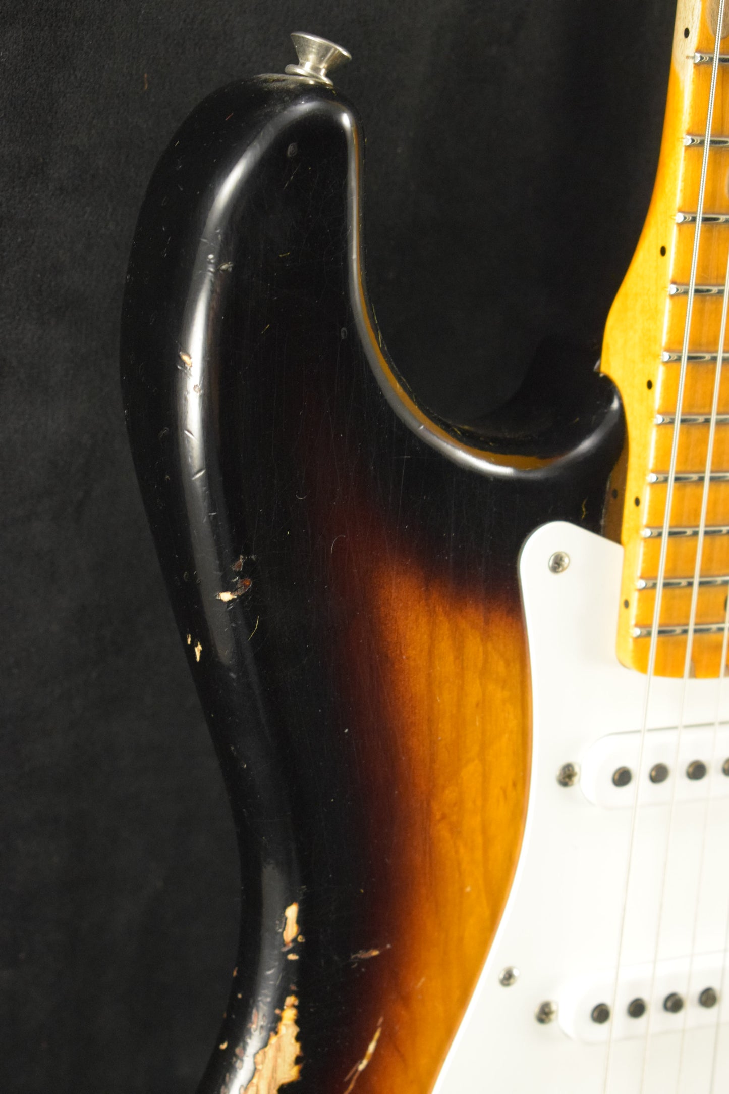 Fender 1955 Stratocaster Heavy Relic Aged 2-Color Sunburst 1-Piece Quartersawn Maple Neck