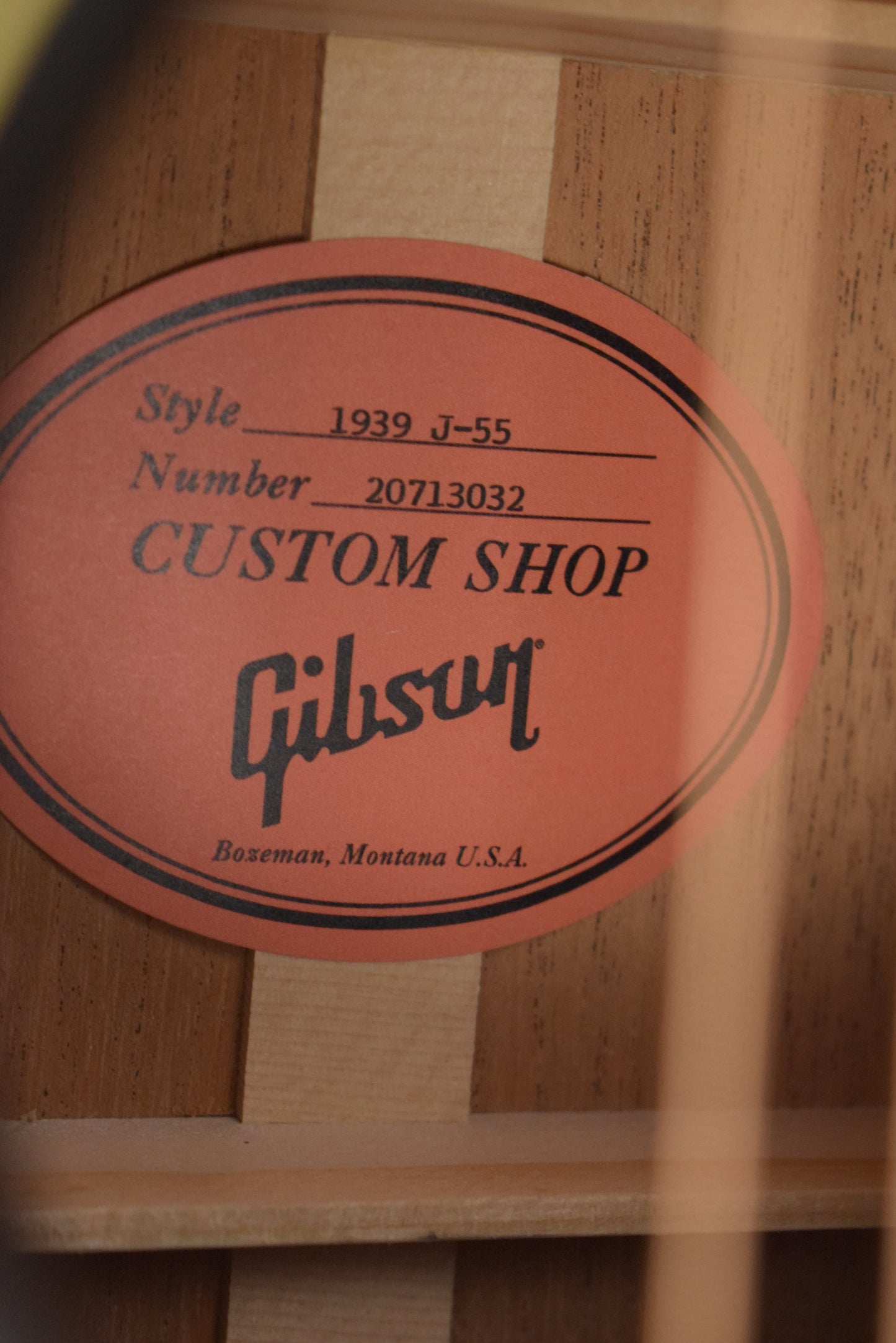 Gibson Custom Shop 1939 J-55 Faded Vintage Sunburst