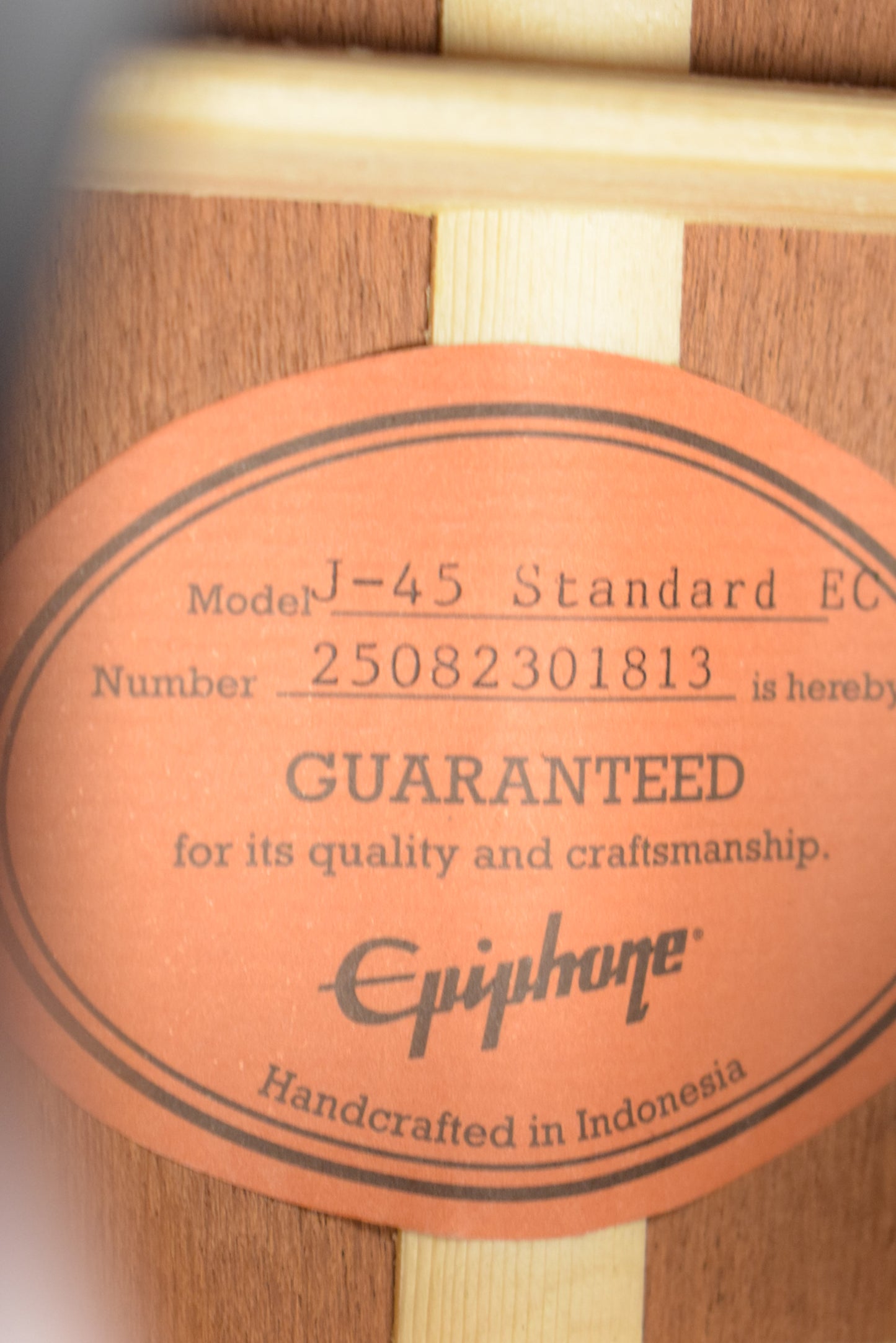Epiphone J-45 Standard EC Vintage Sunburst w/ Premium Gig Bag