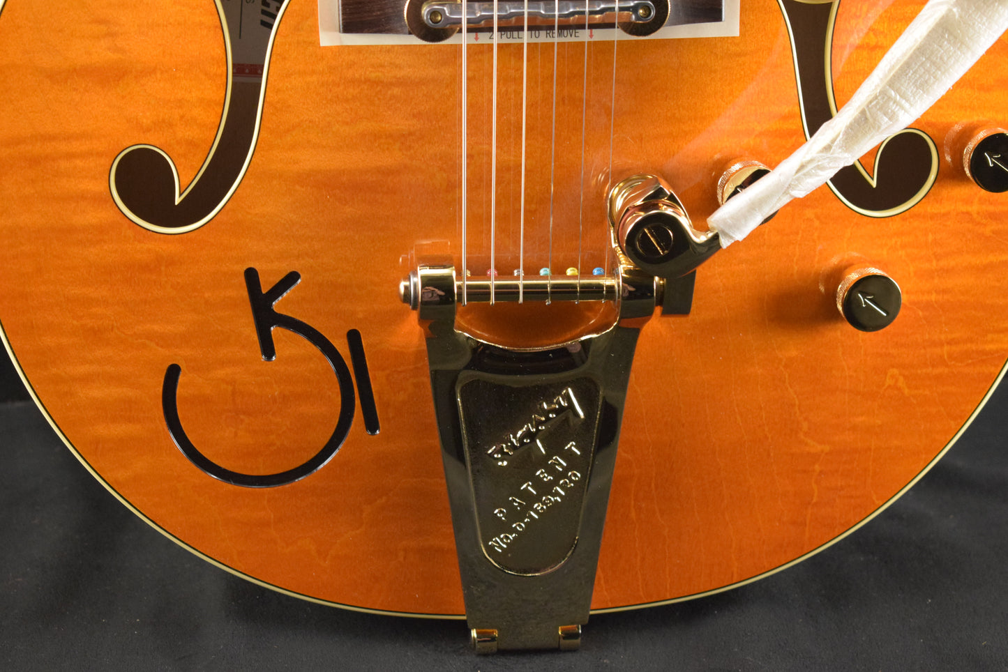 Gretsch G6120T-55 Vintage Select Edition '55 Chet Atkins Vintage Orange Stain Lacquer