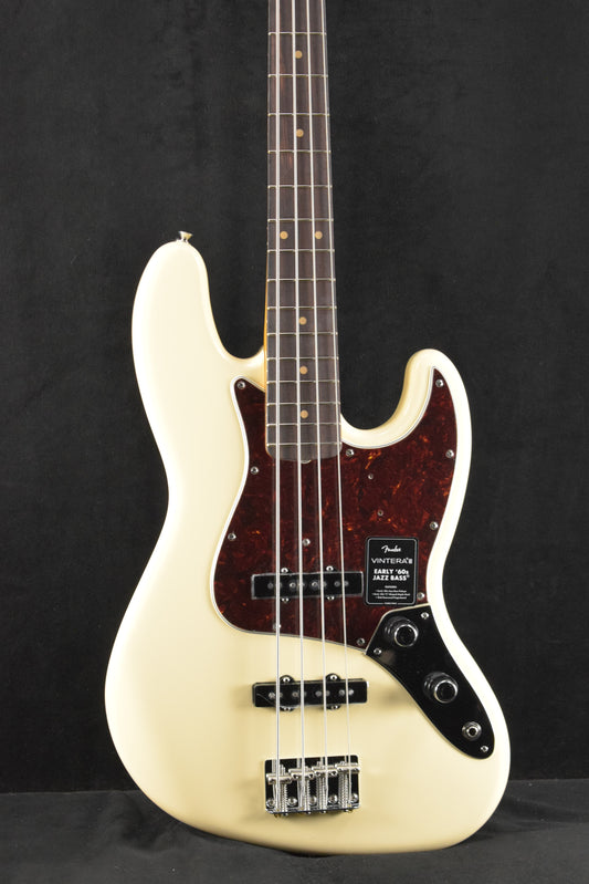 Fender Vintera III Early '60s Jazz Bass Olympic White Rosewood Fingerboard