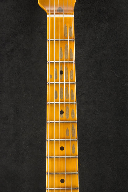 Fender 1955 Stratocaster Heavy Relic Aged 2-Color Sunburst 1-Piece Quartersawn Maple Neck