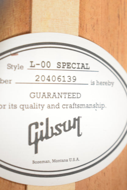 Gibson L-00 Special Satin Ebony w/ Premium Soft Shell Case