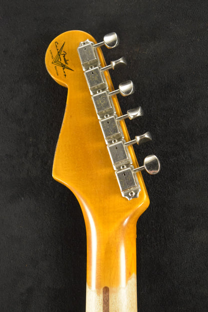 Fender 1955 Stratocaster Heavy Relic Aged 2-Color Sunburst 1-Piece Quartersawn Maple Neck