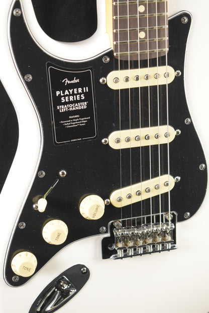 Fender Player II Stratocaster Left-Hand Polar White Rosewood Fingerboard