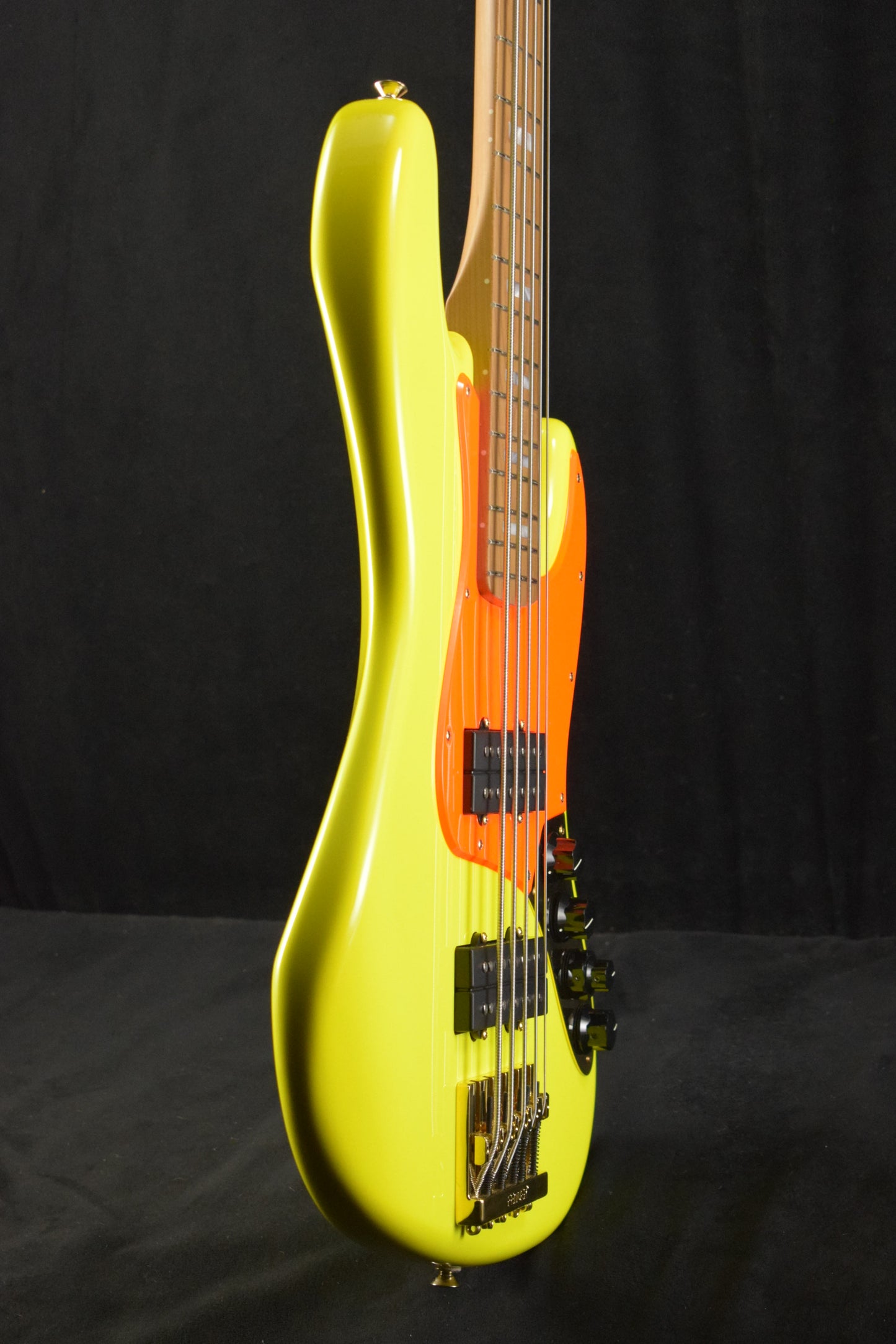 Fender MonoNeon Jazz Bass V Maple Fingerboard Neon Yellow