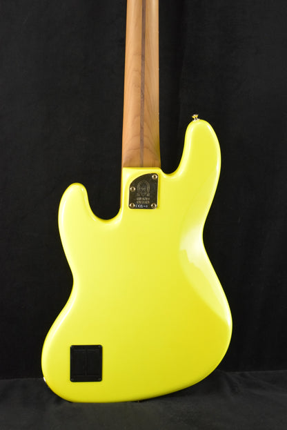 Fender MonoNeon Jazz Bass V Maple Fingerboard Neon Yellow