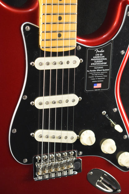 Fender Limited Edition American Professional Classic Stratocaster featuring the Fender Silent System Candy Apple Red