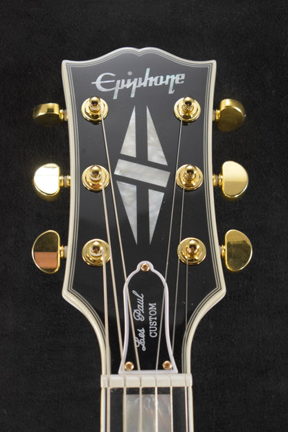 Epiphone IGC Les Paul Custom Alpine White w/ Hardshell Case