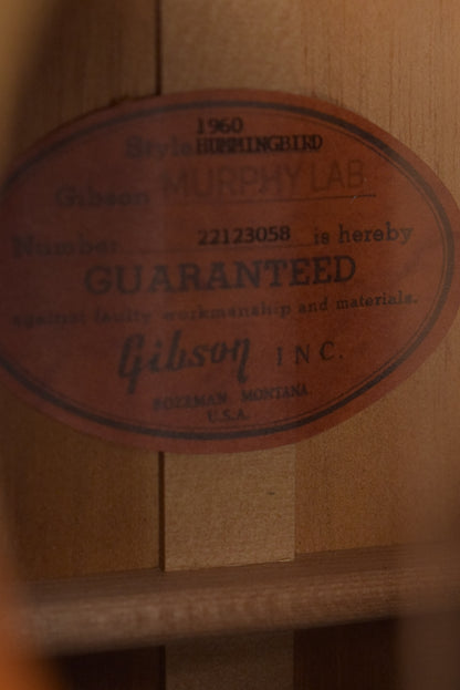Gibson Murphy Lab 1960 Hummingbird Heritage Cherry Sunburst Light Aged