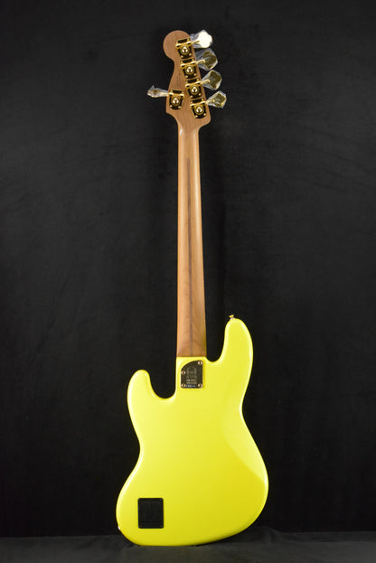 Fender MonoNeon Jazz Bass V Maple Fingerboard Neon Yellow