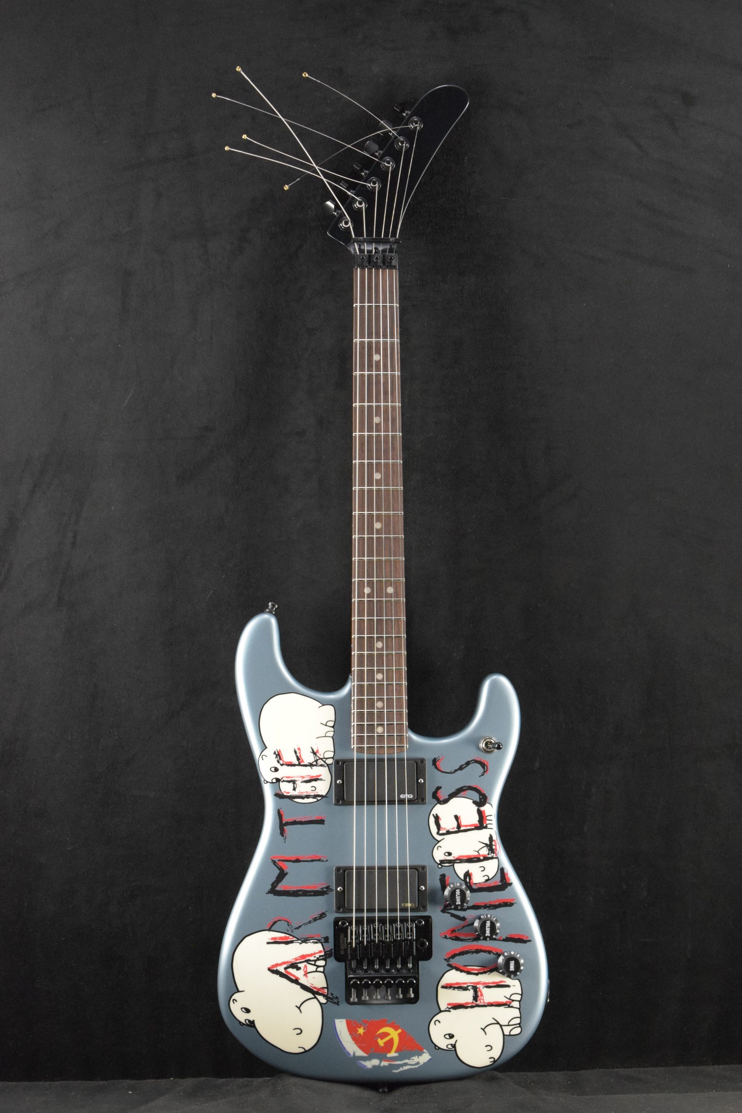 Fender Presents: Tom Morello "Arm The Homeless" Blue Ice Metallic