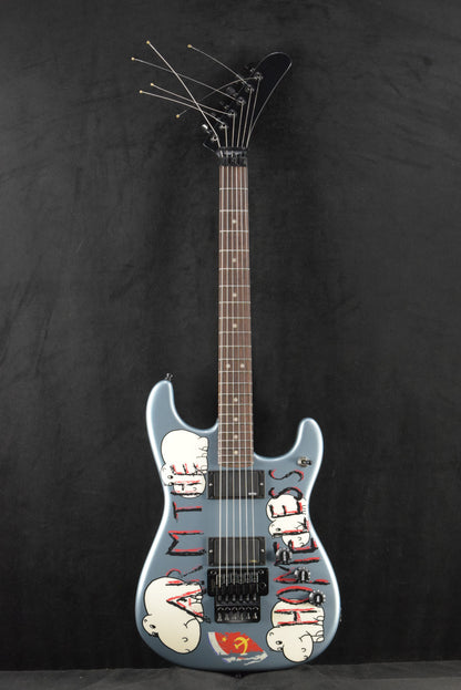 Fender Presents: Tom Morello "Arm The Homeless" Blue Ice Metallic