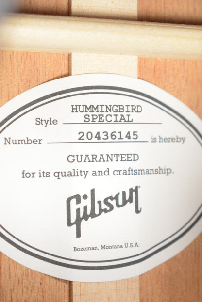 Gibson Hummingbird Special Satin Ebony w/ Premium Soft Shell Case