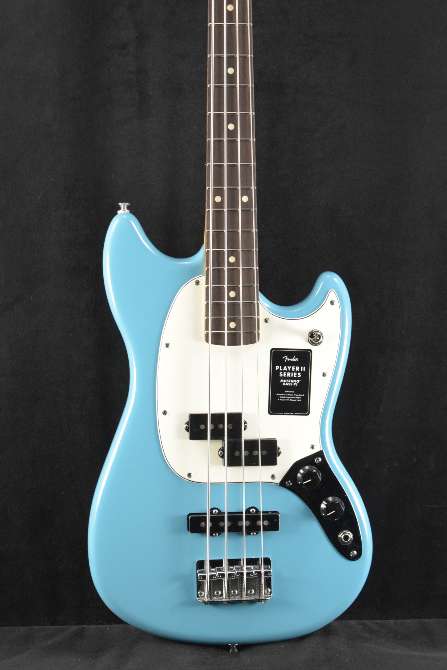 Fender Player II Mustang Bass PJ Aquatone Blue Rosewood Fingerboard