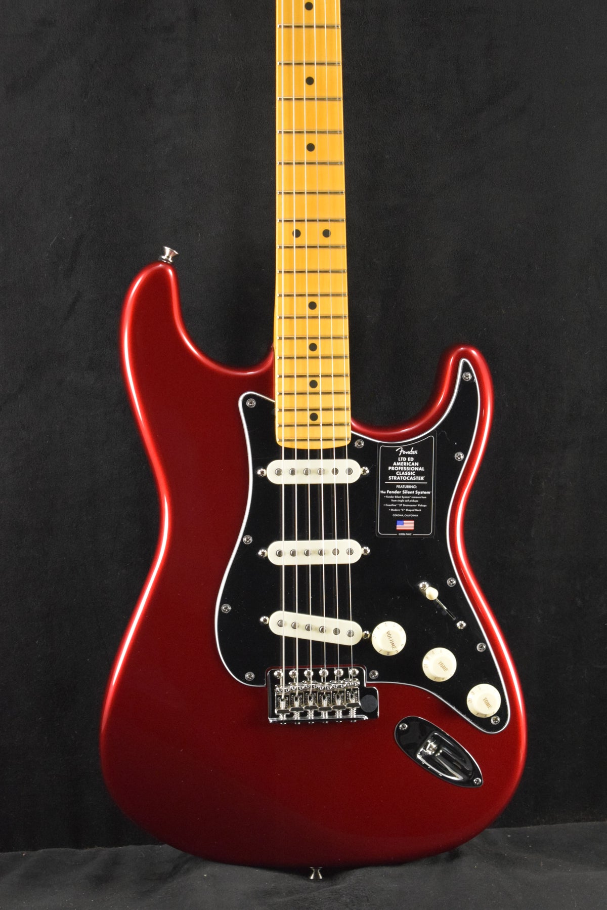 Fender Limited Edition American Professional Classic Stratocaster featuring the Fender Silent System Candy Apple Red