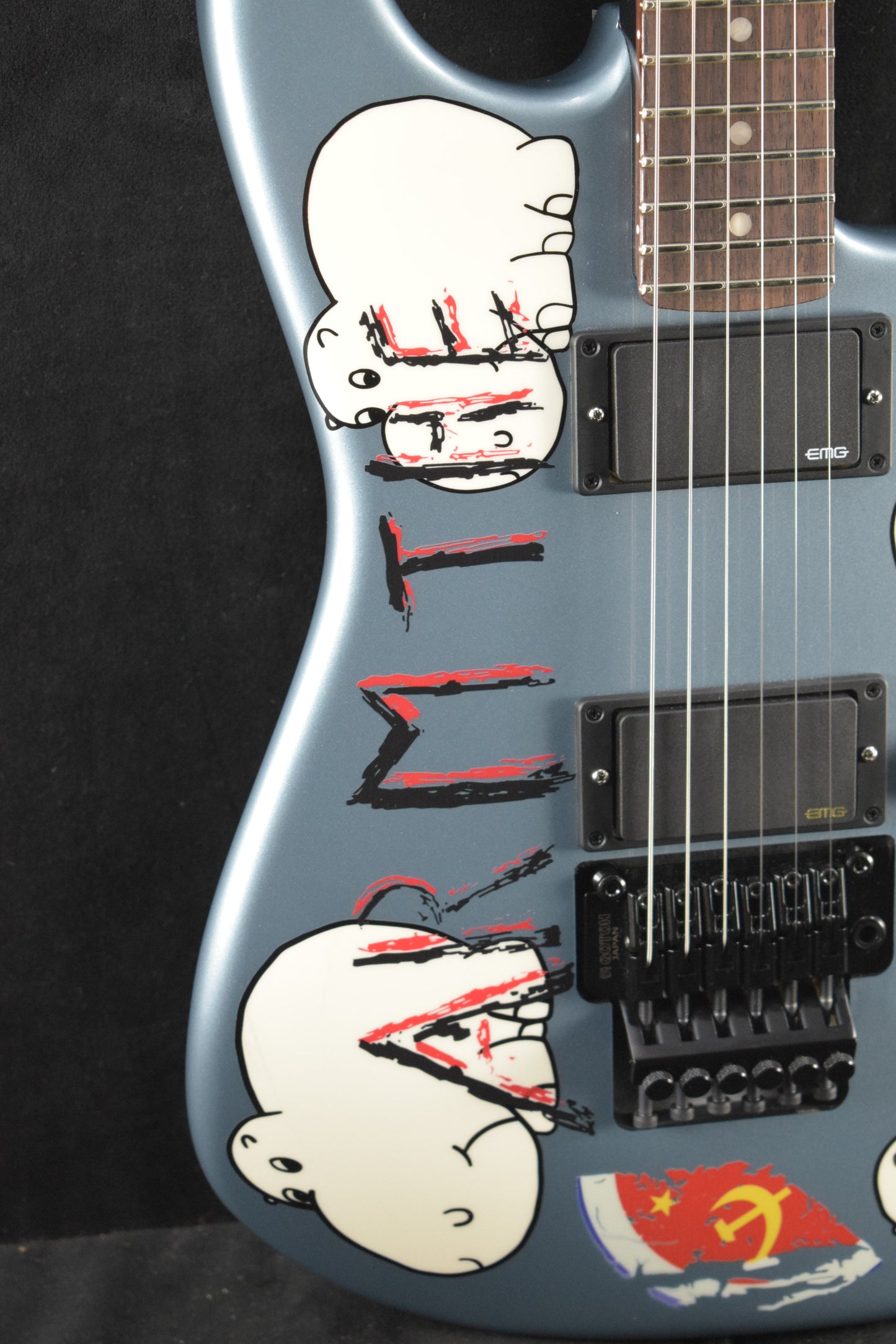 Fender Presents: Tom Morello "Arm The Homeless" Blue Ice Metallic