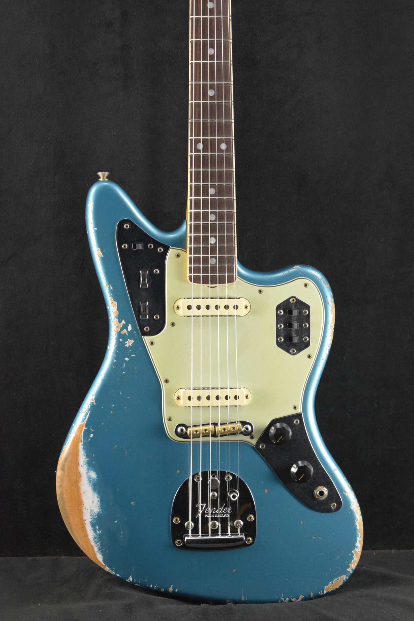 Fender Custom Shop 1965 Jaguar Heavy Relic Faded Ocean Turquoise Rosewood Fingerboard