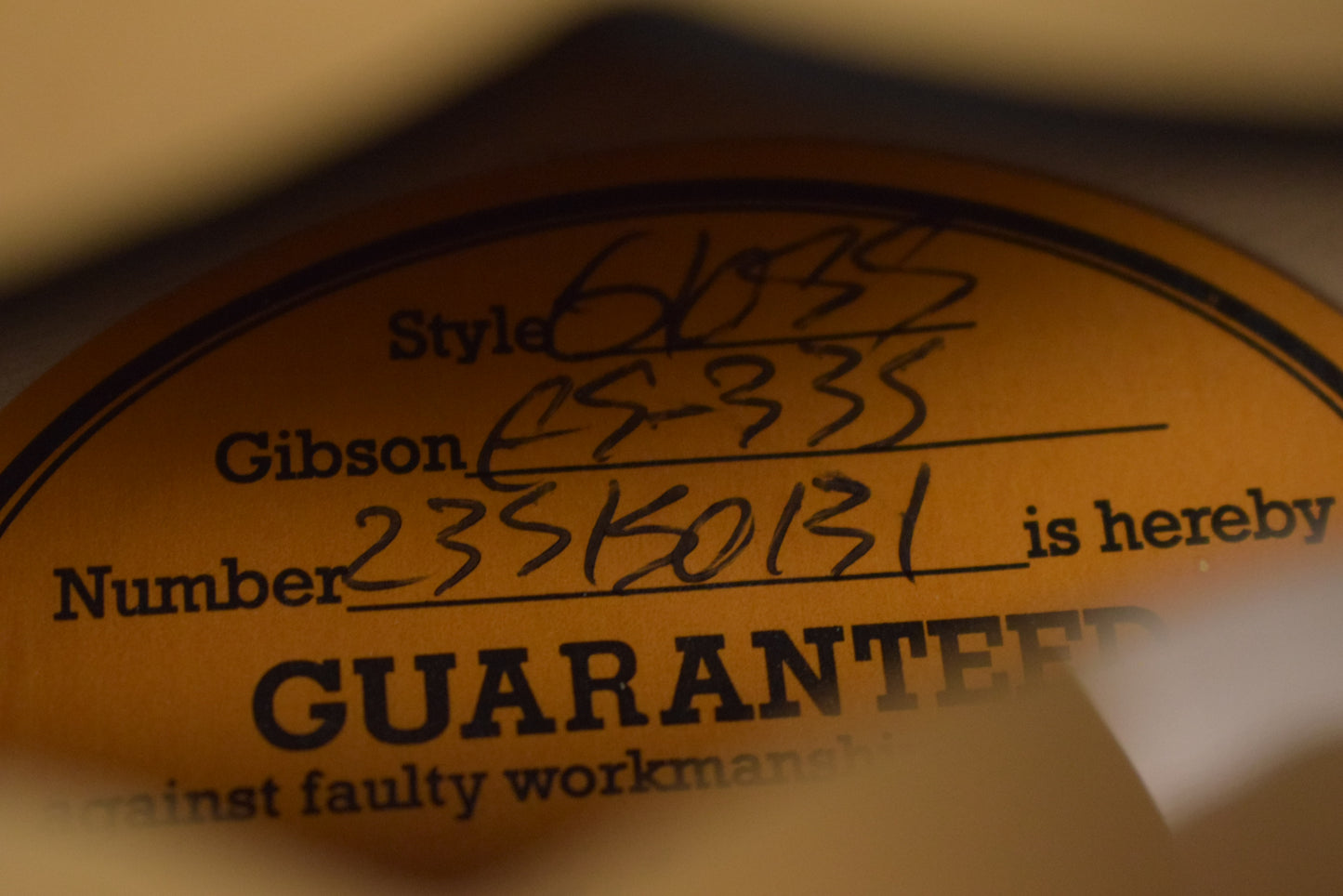 Gibson ES-335 50s Vintage Natural