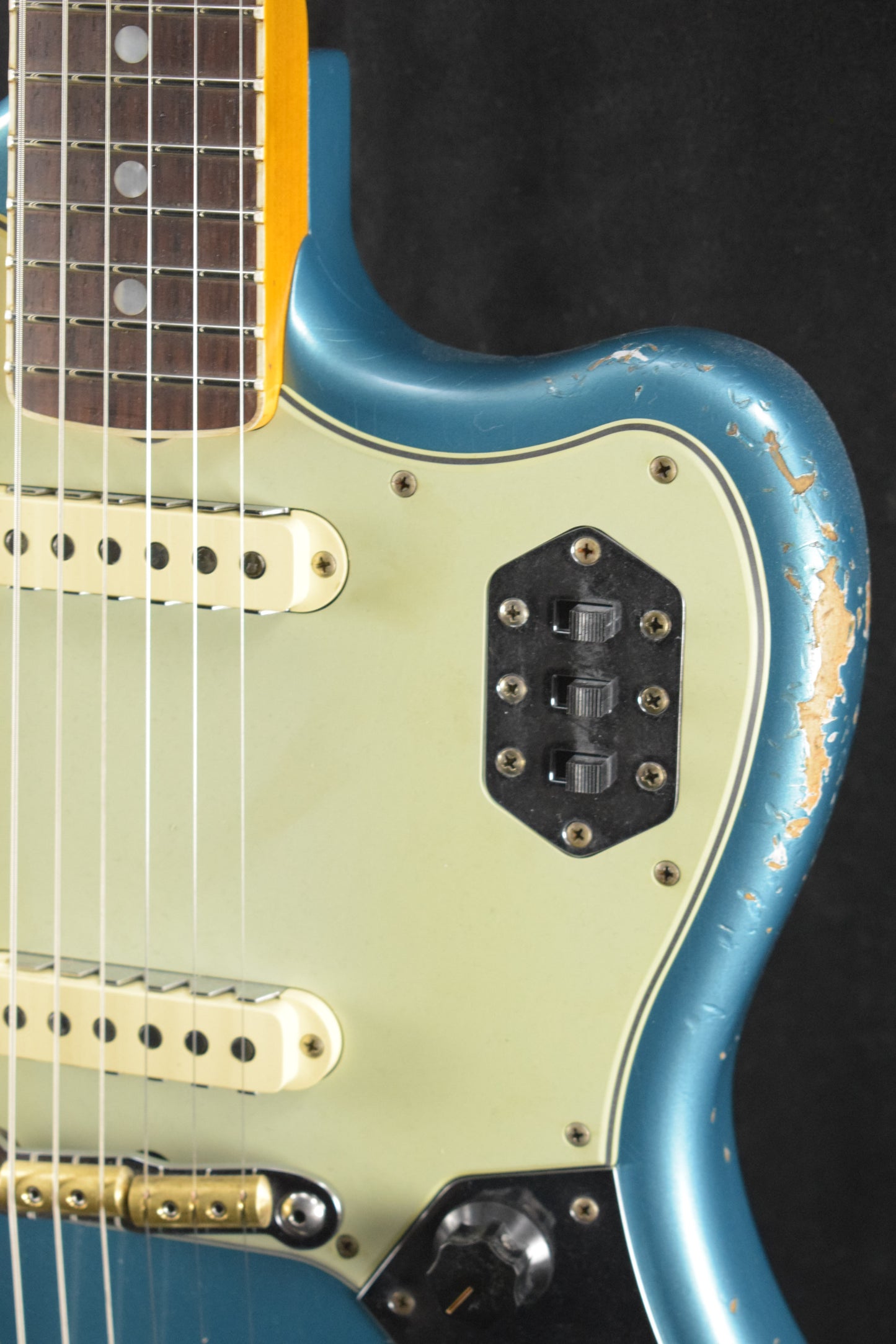 Fender Custom Shop 1965 Jaguar Heavy Relic Faded Ocean Turquoise Rosewood Fingerboard