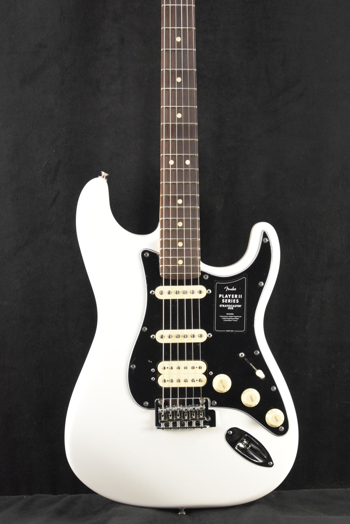Fender Player II Stratocaster HSS Polar White Rosewood Fingerboard