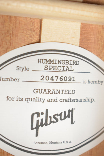Gibson Hummingbird Special Satin Honey Burst w/ Premium Soft Shell Case