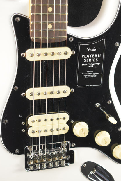 Fender Player II Stratocaster HSS Polar White Rosewood Fingerboard