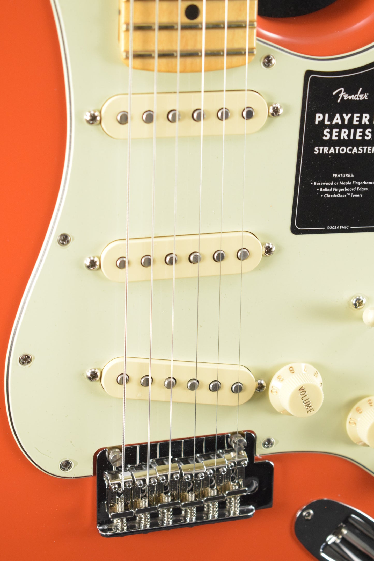 Fender Player II Stratocaster Rallye Orange Maple Fingerboard
