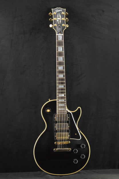Gibson Custom Shop Les Paul Custom Chambered Body Slim Neck 3 Pickup Ebony VOS