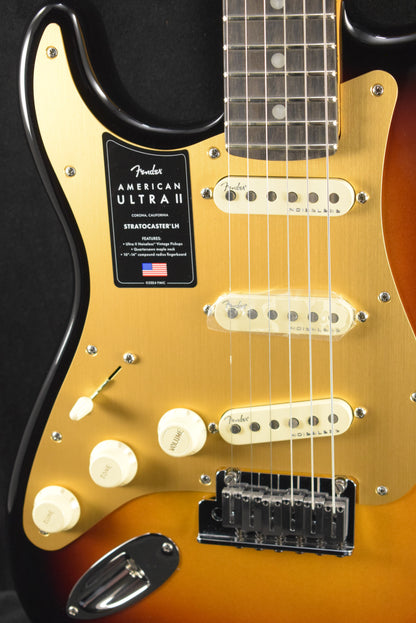 Fender American Ultra II Stratocaster Left-Hand Ultraburst Ebony Fingerboard